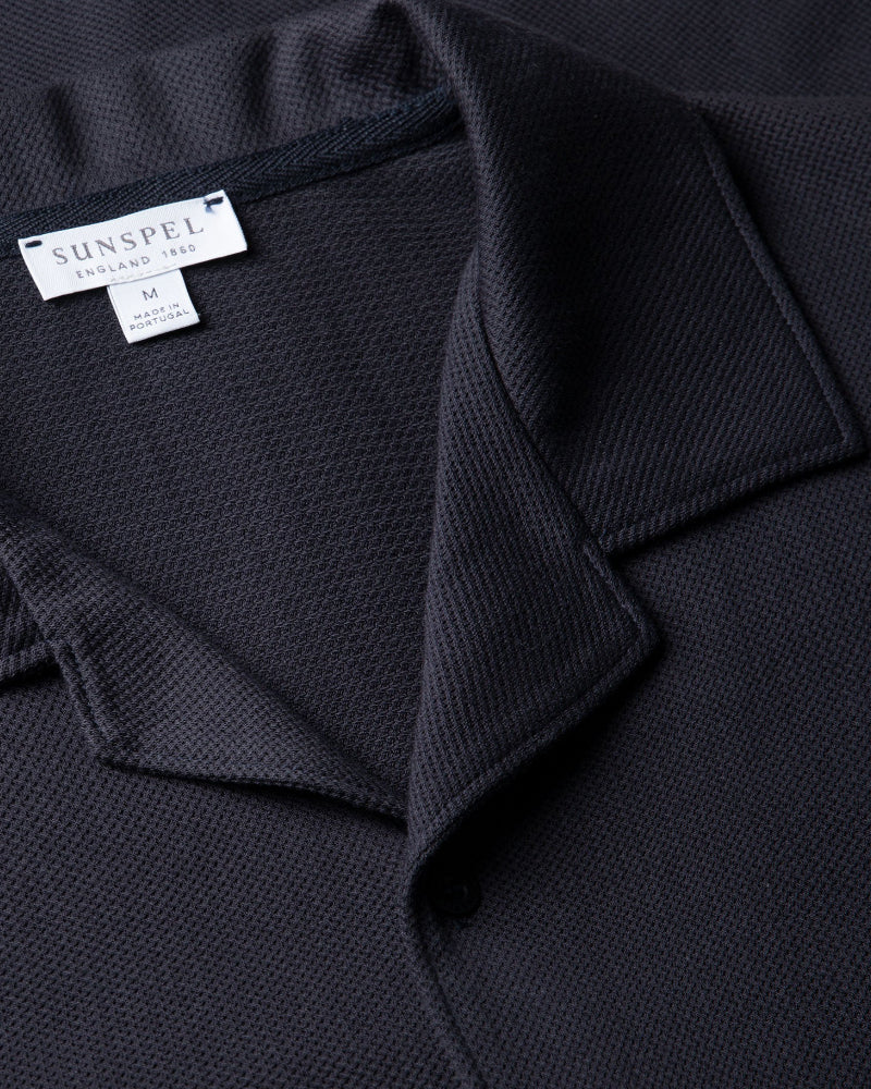 Riviera Camp Collar Shirt Navy