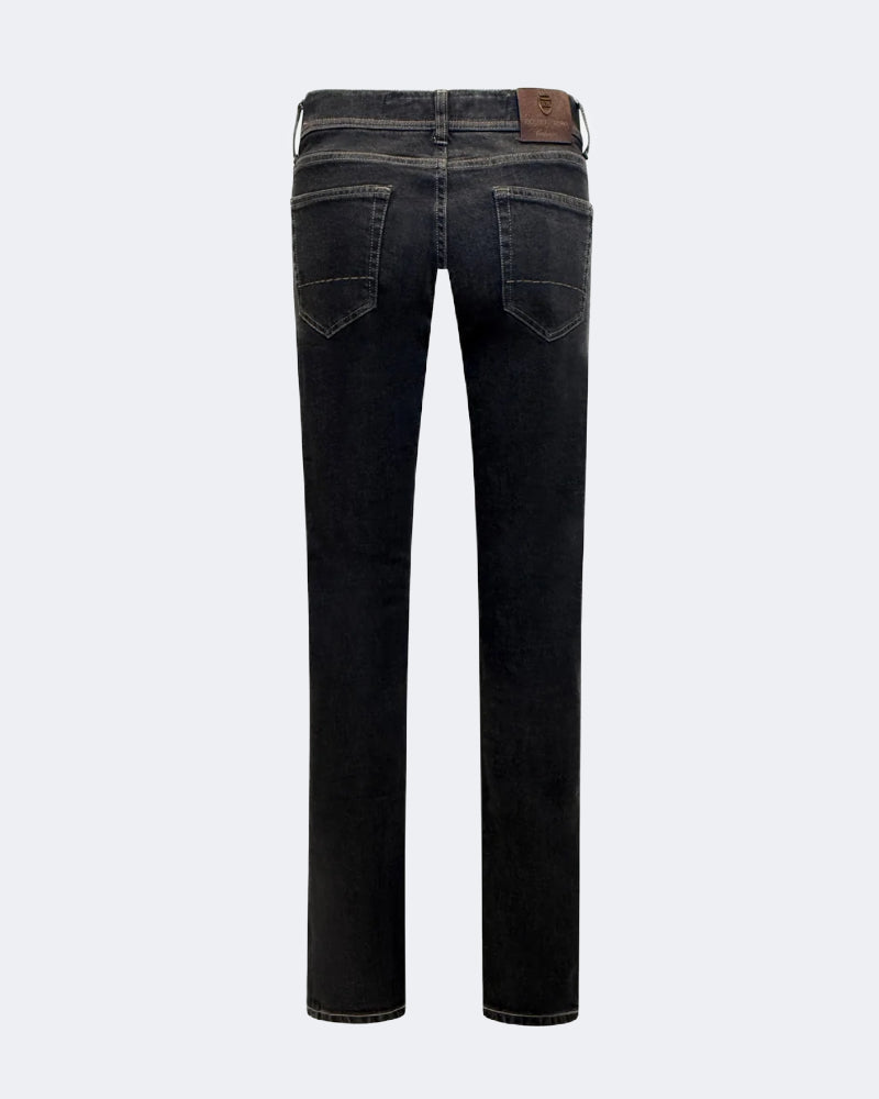 TOKYO Charcoal Black Cotton & Cashmere 5 Pocket Jeans