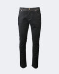 TOKYO Charcoal Black Cotton & Cashmere 5 Pocket Jeans