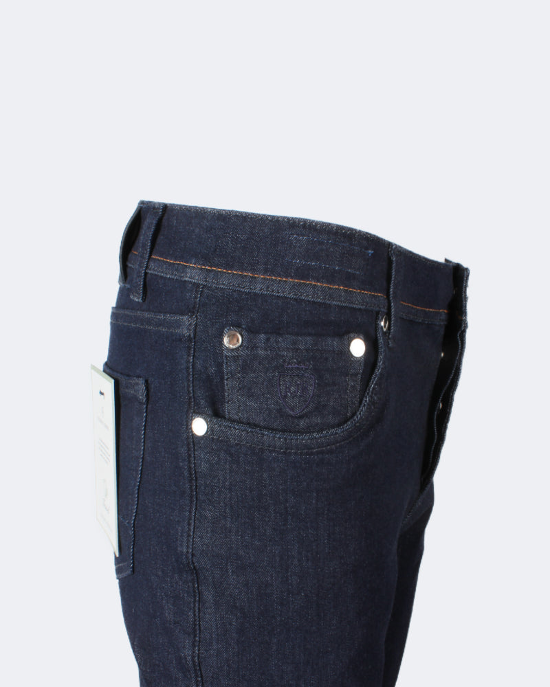 TOKYO Dark Navy Clean Wash Slim Fit 5 Pocket Travel Jean