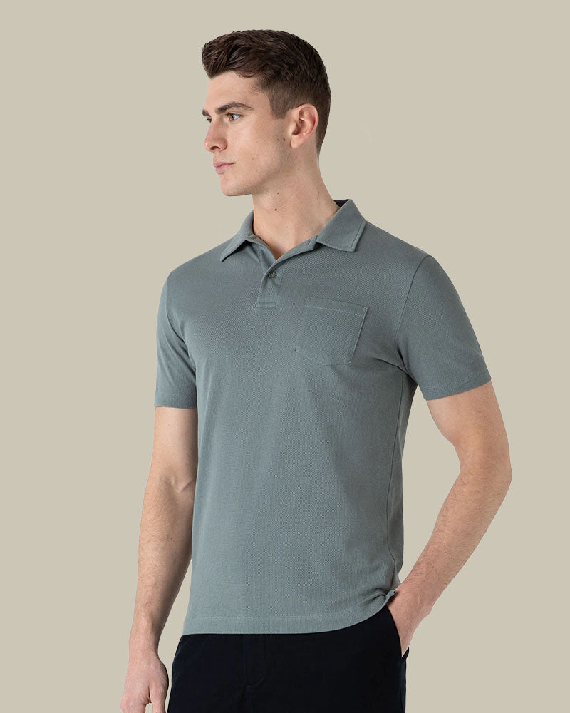 Smoke Green Riviera Polo Shirt