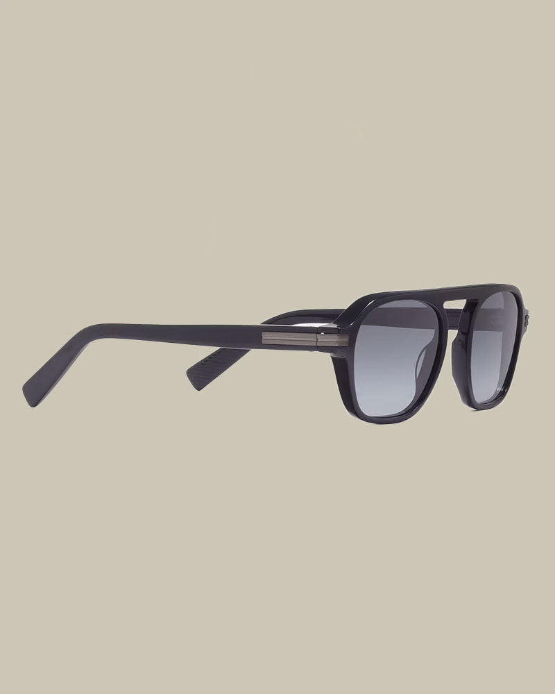 Acetate Bridgeless Sunglasses Asphalt