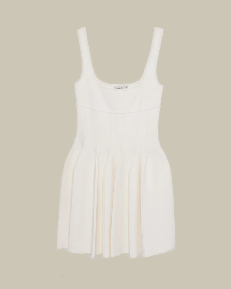 Elektra Knit Mini Dress Ivory