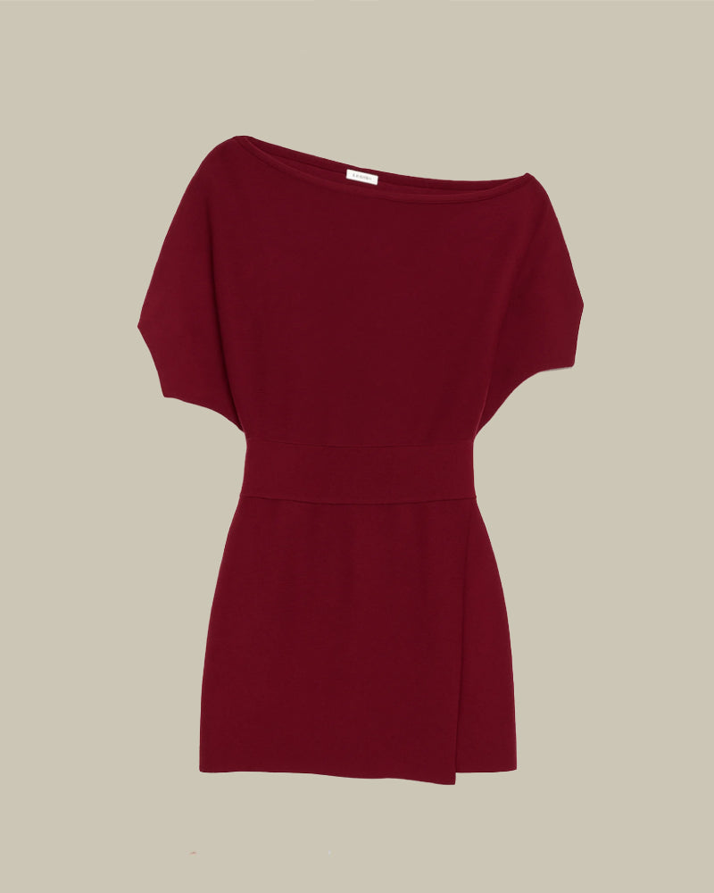 Shania Cranberry Mini Dress
