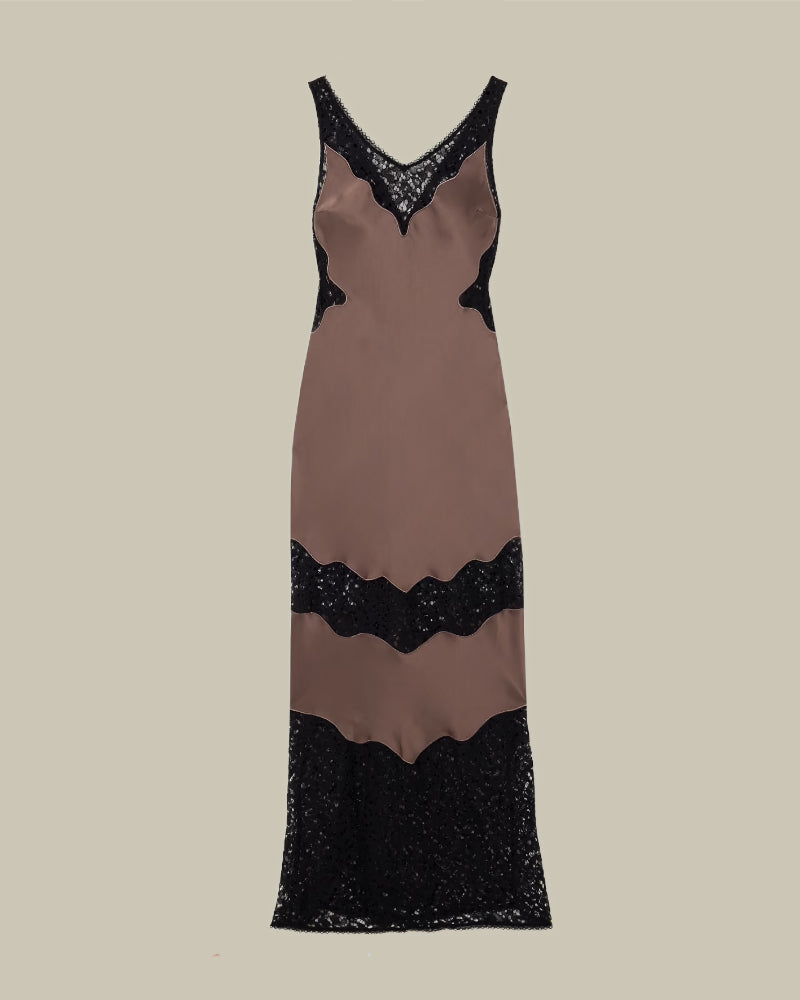 Lacey Slip Dress Mocha