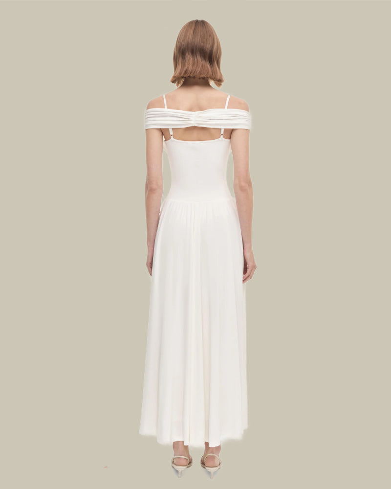 Amarantha Off Shoulder Dress Ivory