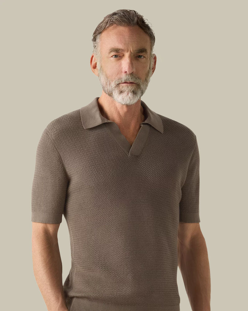 Dark Taupe Premium Cotton Polo Shirt