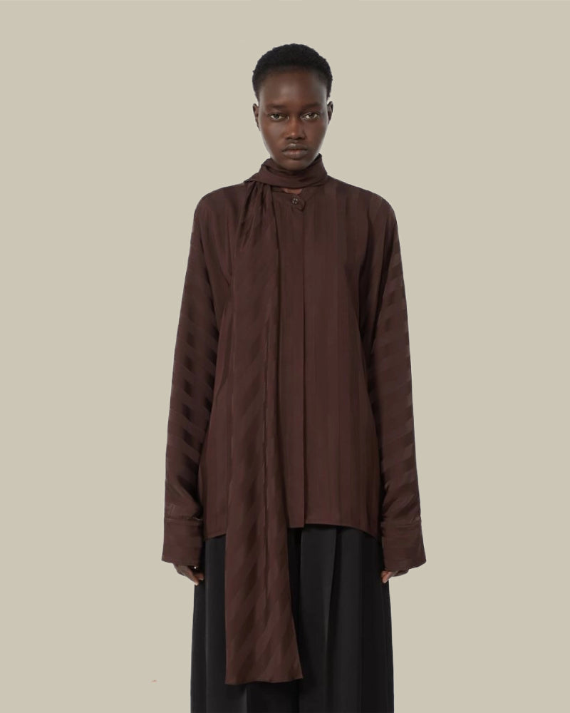 Oversized Kimono Shirt Chocolate