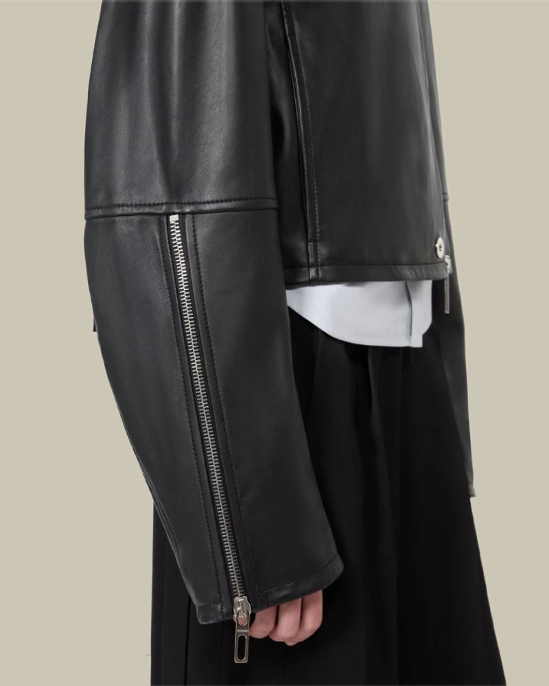 Nappa Leather Biker Jacket