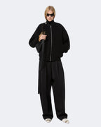 Double-Faced Pure Wool Bomber Jacket