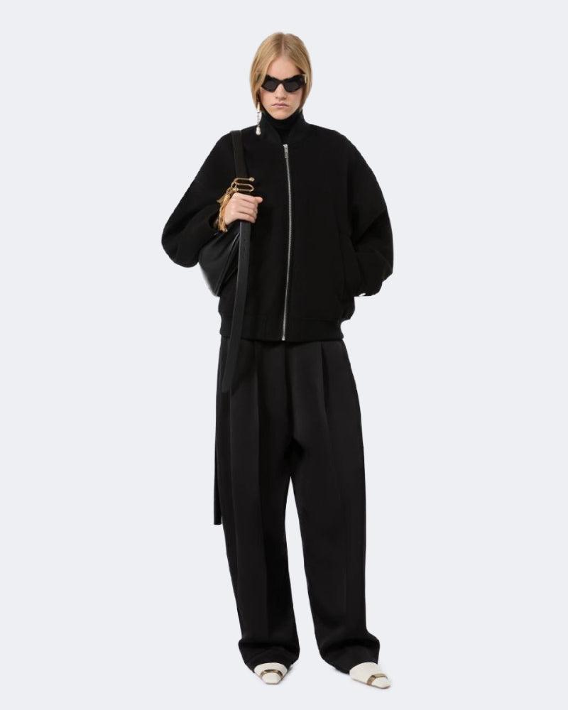 Double-Faced Pure Wool Bomber Jacket
