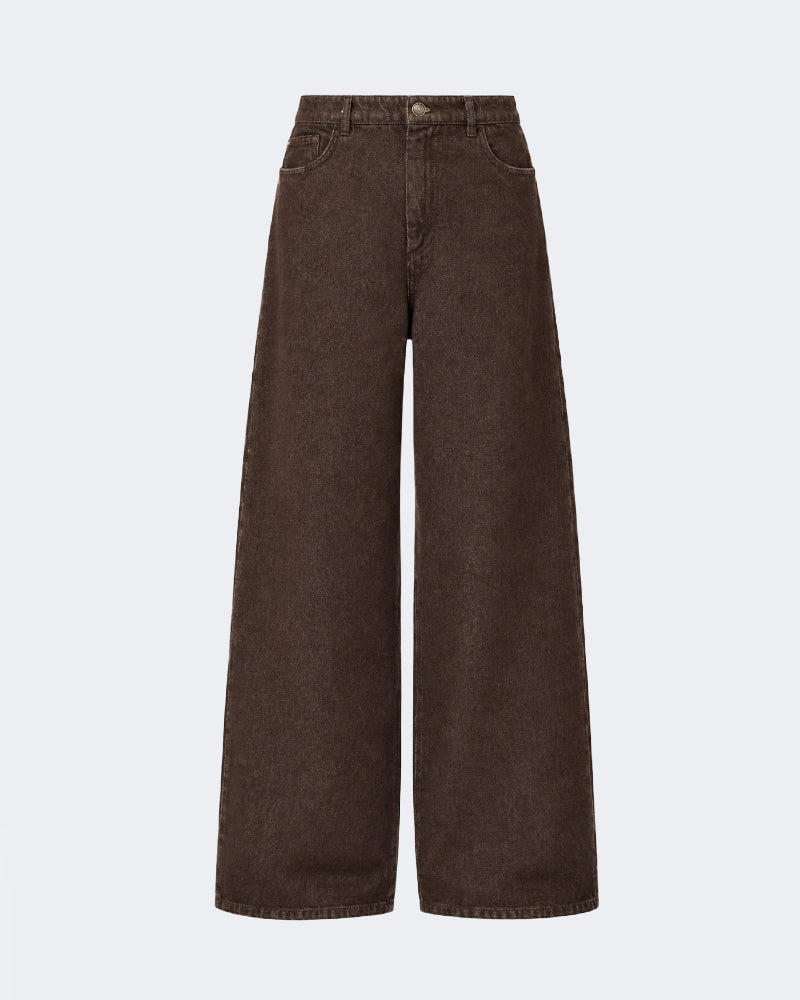 Denim Palazzo Trousers