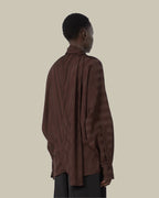 Oversized Kimono Shirt Chocolate