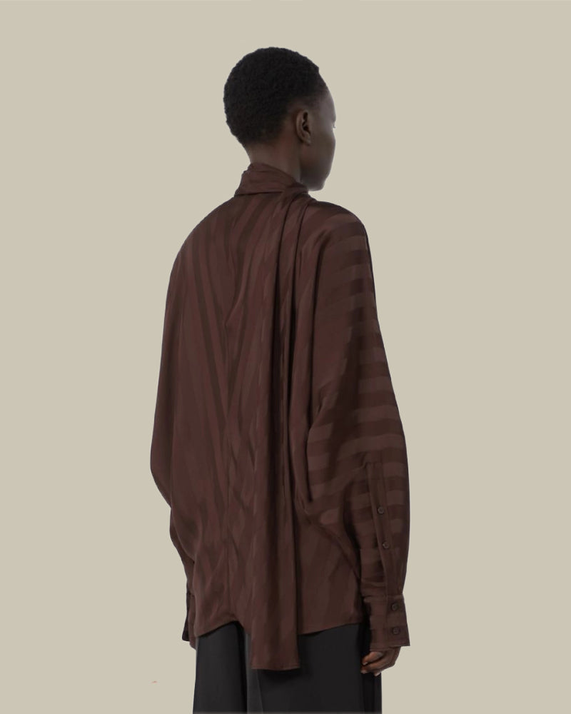 Oversized Kimono Shirt Chocolate