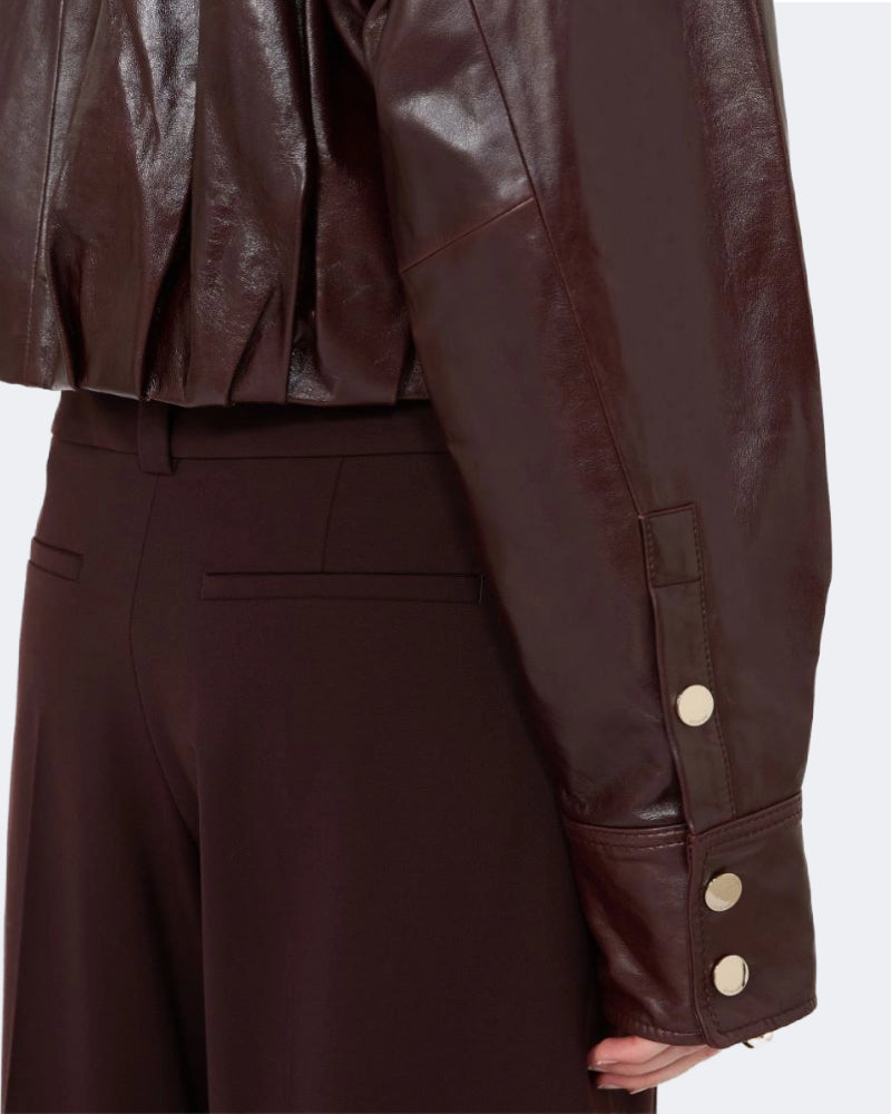 Boxy Nappa Leather Jacket