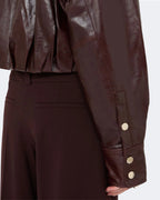 Boxy Nappa Leather Jacket