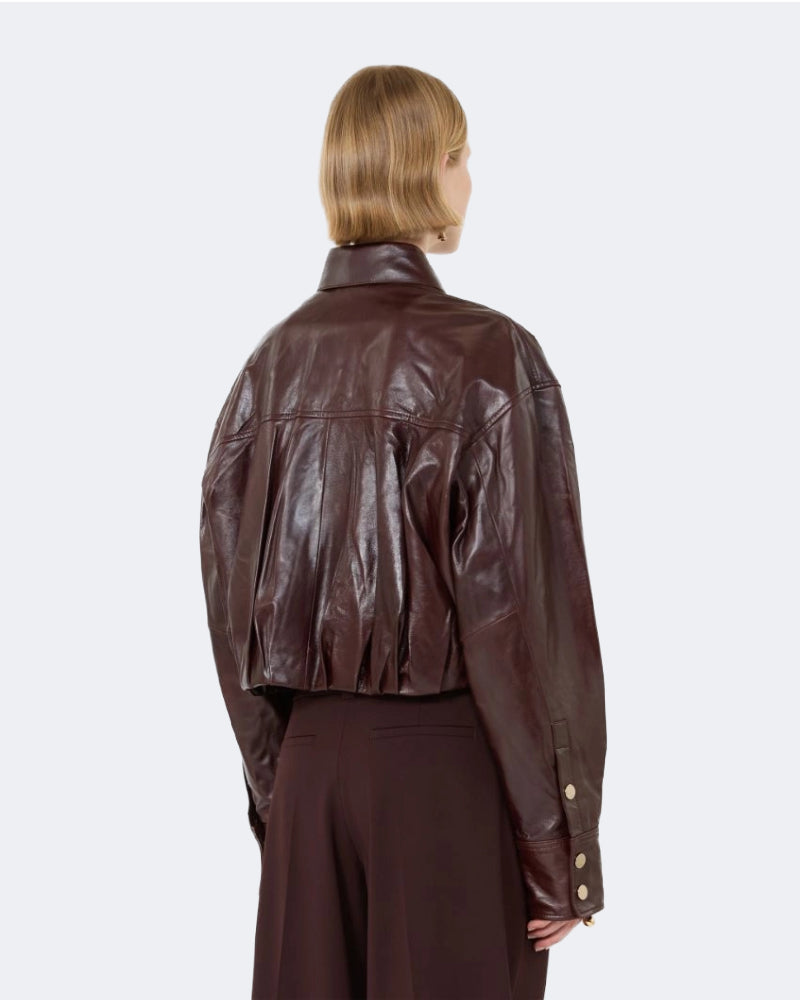 Boxy Nappa Leather Jacket
