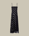 Lace detail long dress