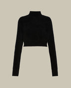 Slim Pure Cashmere Sweater Black