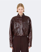 Boxy Nappa Leather Jacket