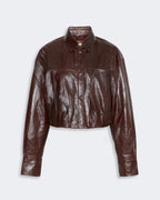 Boxy Nappa Leather Jacket