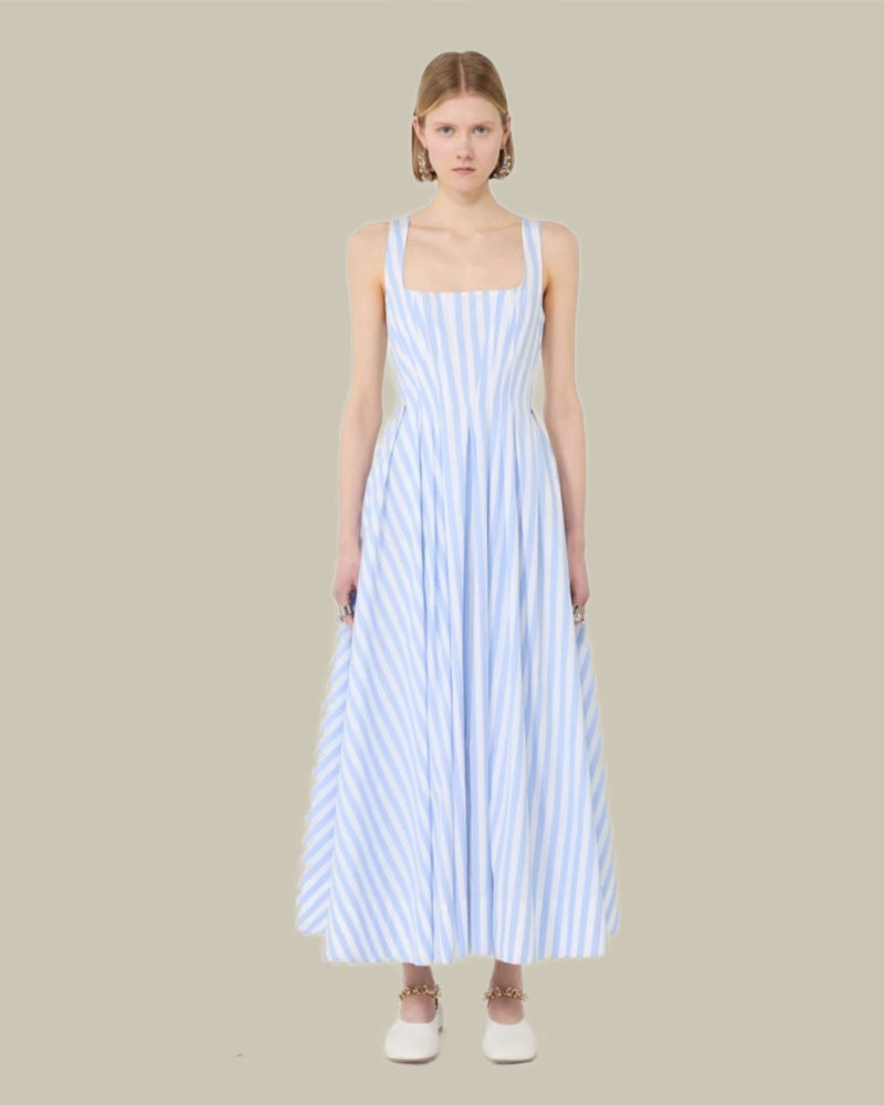 Long Cotton Poplin Dress