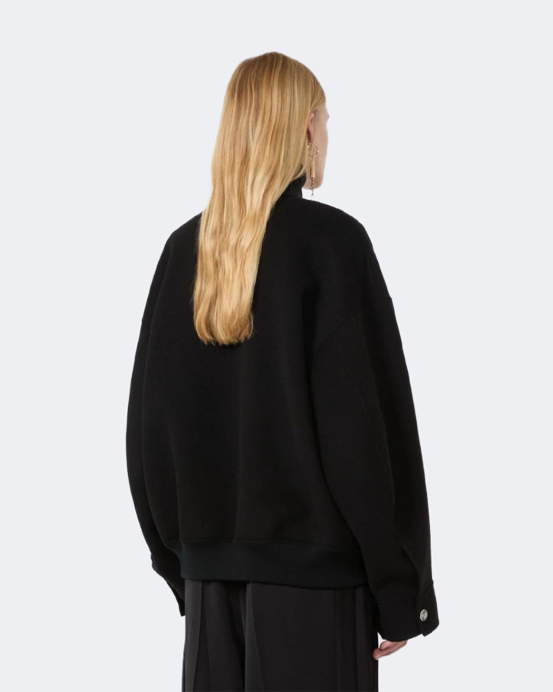 Double-Faced Pure Wool Bomber Jacket