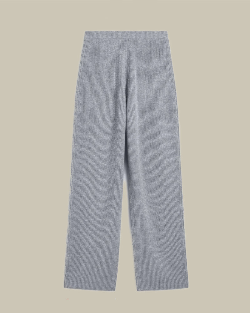 SELLA Grey Cable Knit Trousers