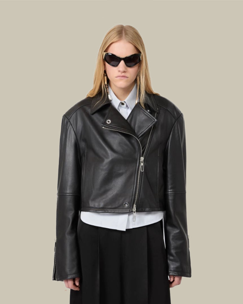 Nappa Leather Biker Jacket