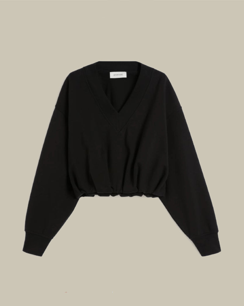 Colleg Black V Neck Sweatshirt