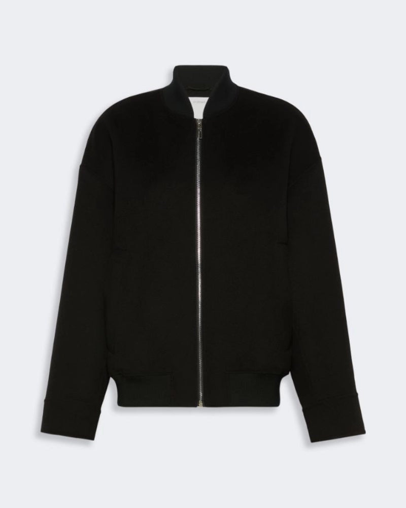 Double-Faced Pure Wool Bomber Jacket