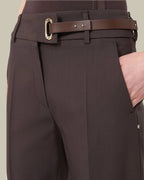 Slim Fit Stretch Viscose Trousers