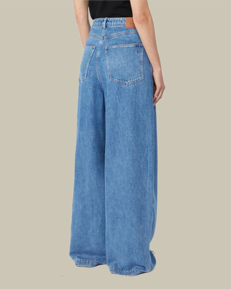 Oversized Tencel Jeans Midnight Blue