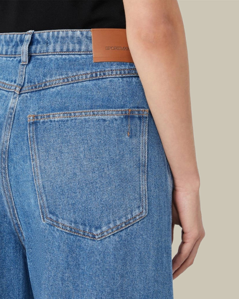 Oversized Tencel Jeans Midnight Blue
