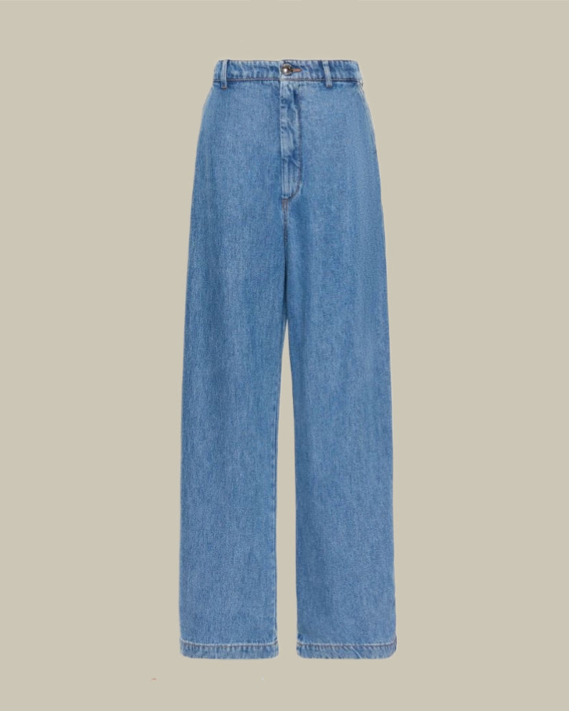 Oversized Tencel Jeans Midnight Blue