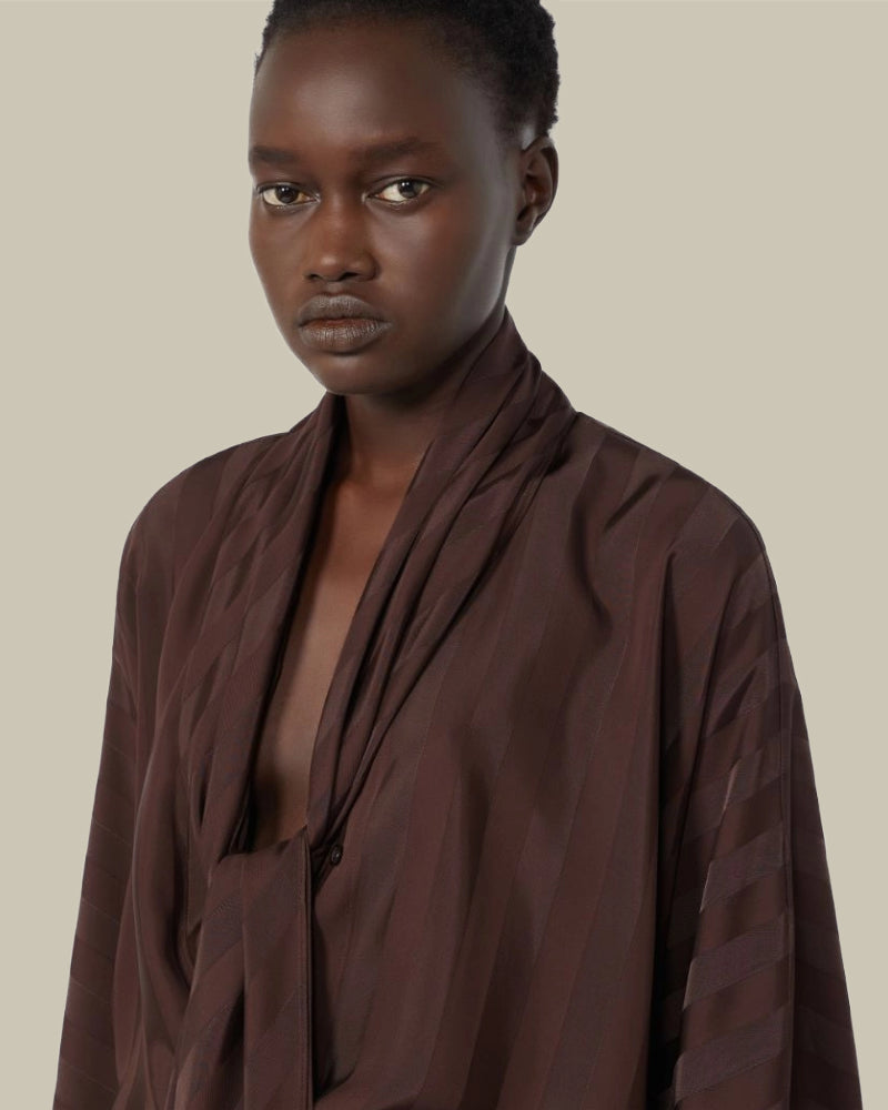 Oversized Kimono Shirt Chocolate