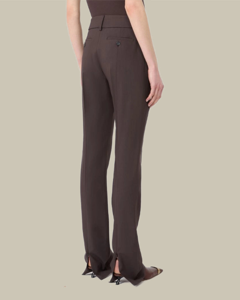Slim Fit Stretch Viscose Trousers