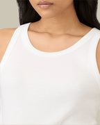 Ribbed Tank Top White