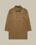 Beige Boiled Wool Jersey Car Coat