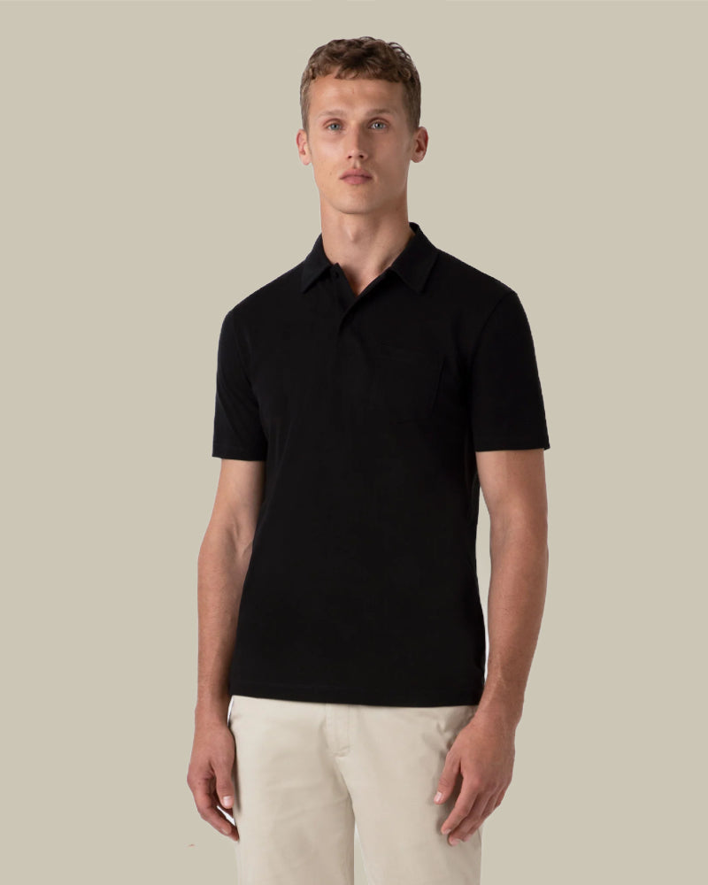 Black Riviera Polo Shirt