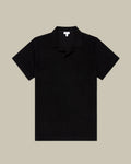 Black Towelling Polo