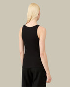 Ribbed Tank Top Black