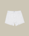 Superfine 2 Button Boxer Short White