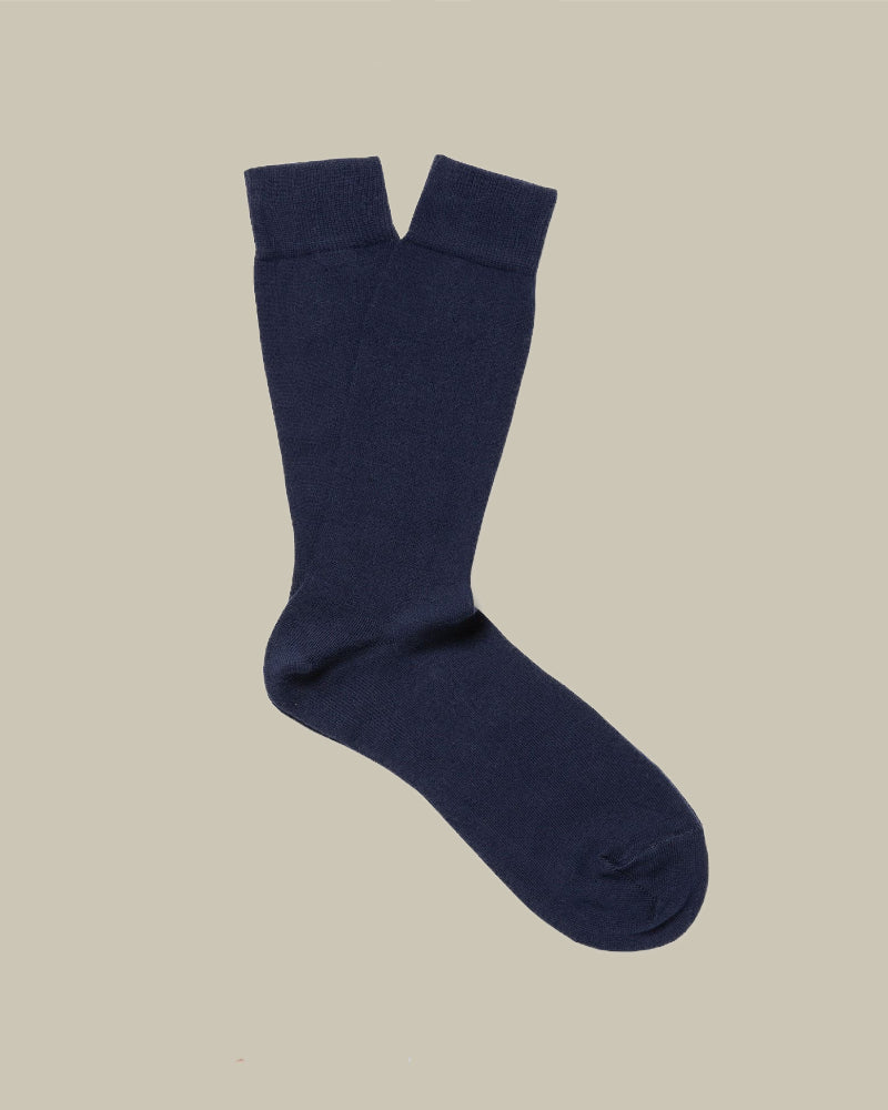 Navy Cotton Socks