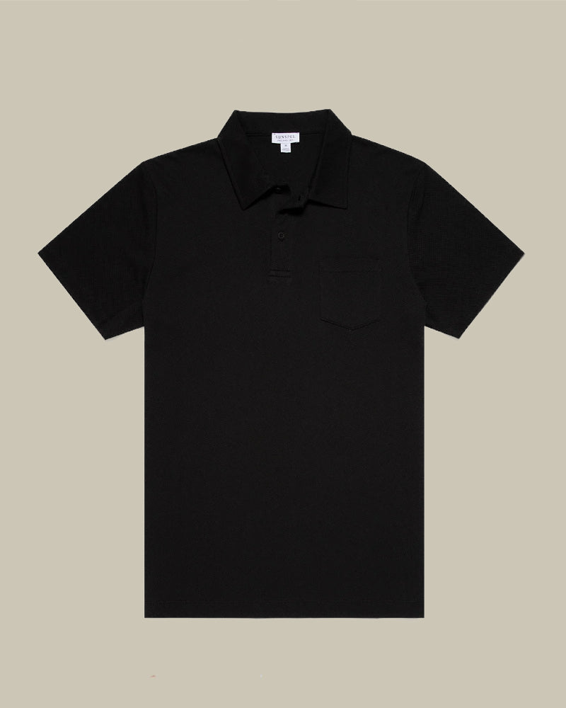 Black Riviera Polo Shirt