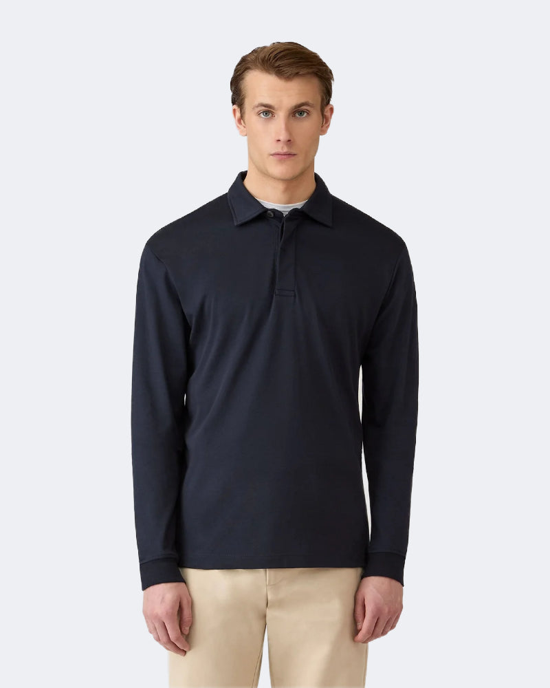 Heavyweight Rugby Polo Shirt Midnight Navy