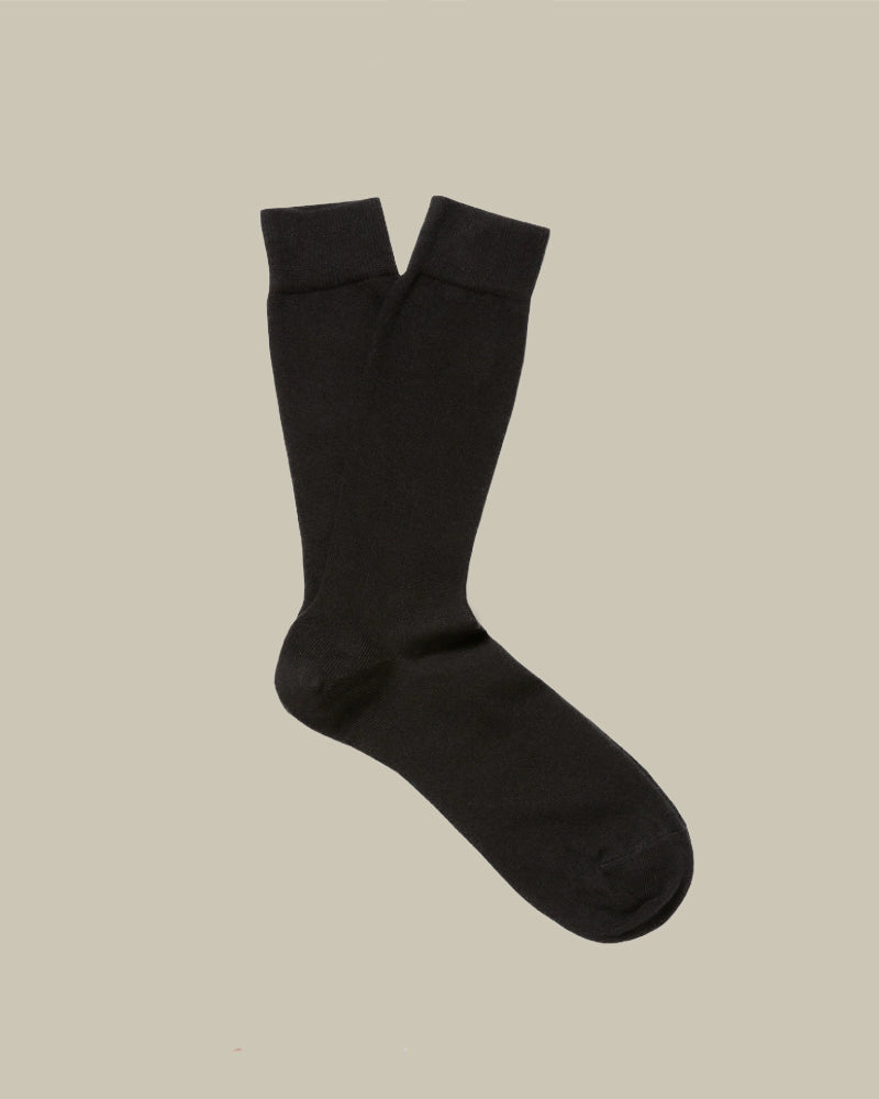 Black Cotton Socks