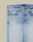 Pale Blue Selvedge Denim Straight Fit