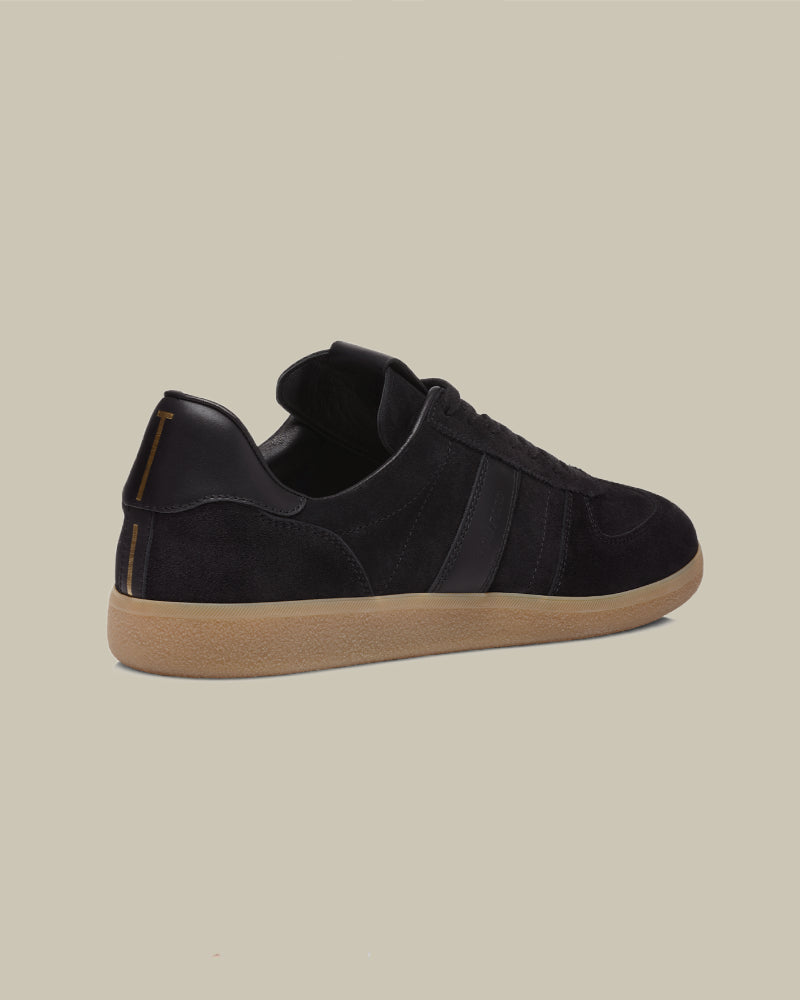 Black Suede T Low Top Sneaker