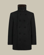 Japanese Melton Shearling Peacoat